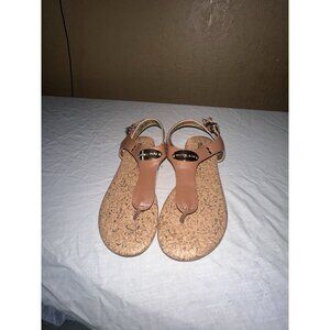 Michael Kors Girl's Tilly Jane Faux Leather Sandal Youth Size 3